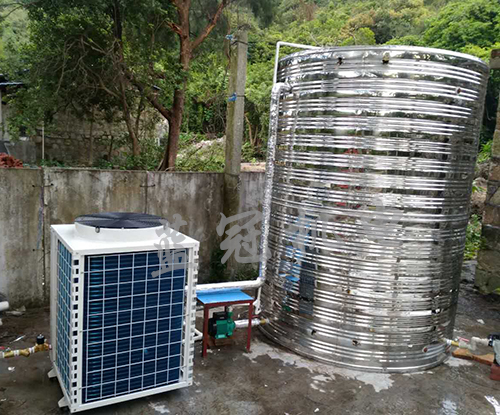 藍冠機電上川島旅館空氣能熱水器工程