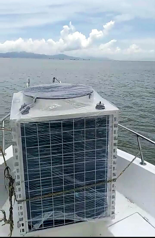藍冠機電上川島旅館空氣能熱水器工程