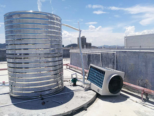 臺風過后空氣能熱水工程狀況