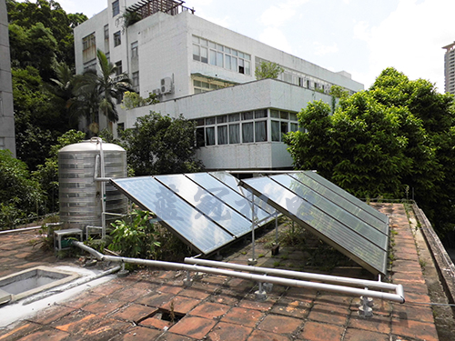 中山人民醫(yī)院平板太陽能熱水器熱水工程