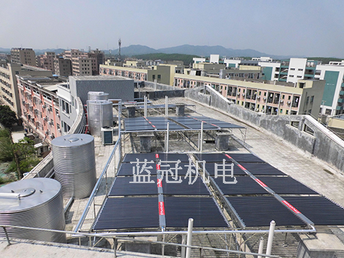 洋鑫商務酒店太陽能空氣能熱水工程整體圖