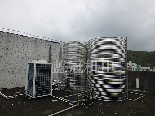 海華新村出租房公寓空氣能熱水工程側面圖