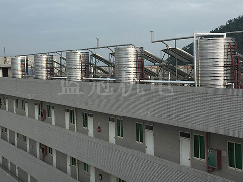 珠海旭泰工廠熱水工程-太陽能熱水工程及水箱