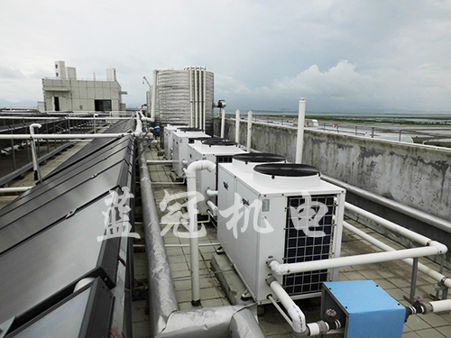 珠海三一重工工程熱水工程:太陽能+空氣能熱水工程