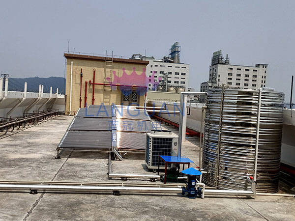 空氣能+太陽能熱水工程