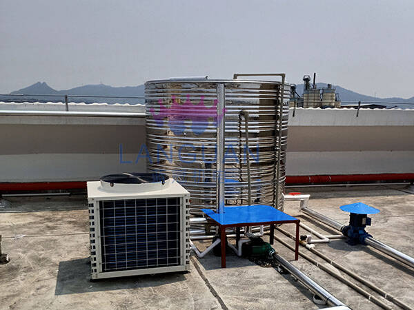 空氣能+太陽能熱水工程
