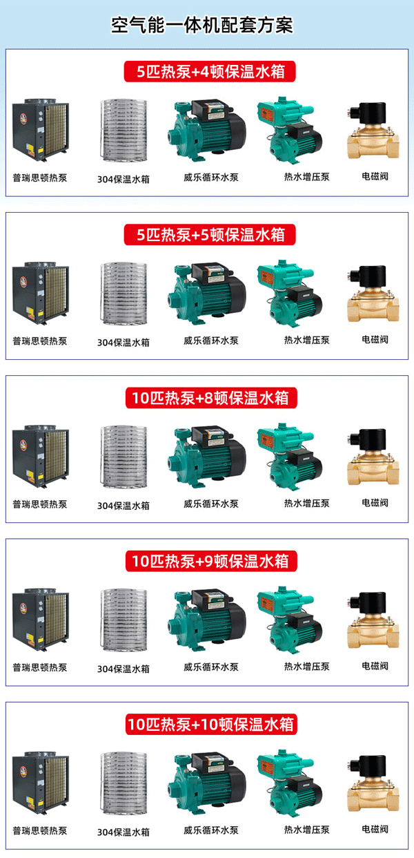空氣能一體機配套